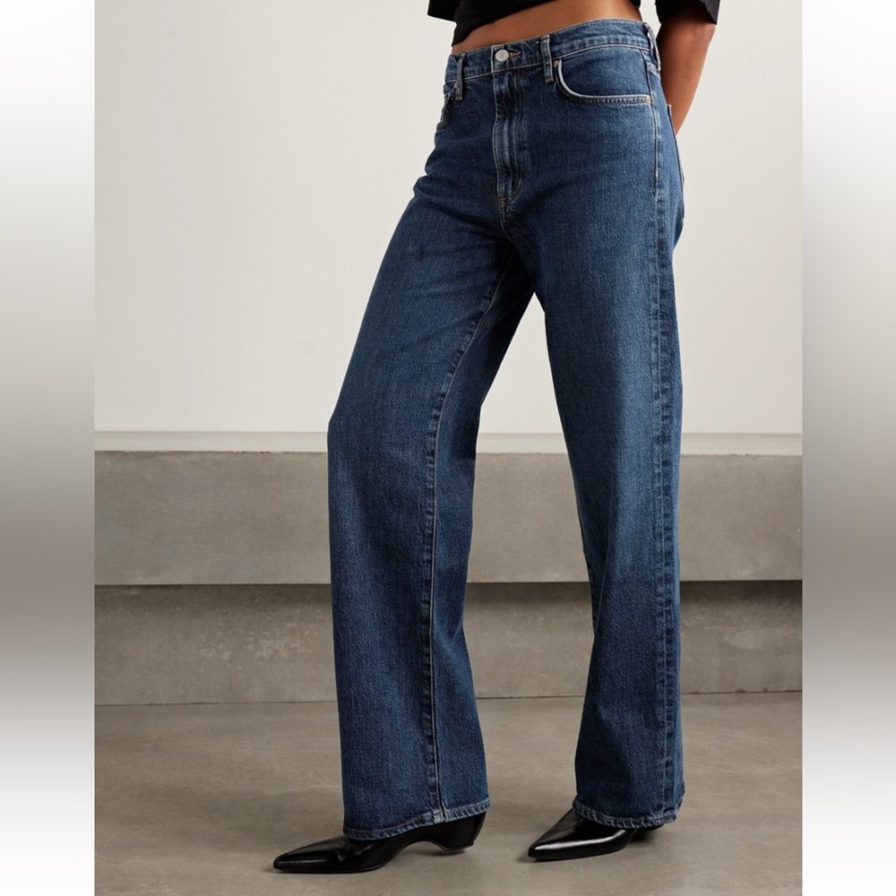 AGOLDE Harper Mid Rise Wide Leg Jeans